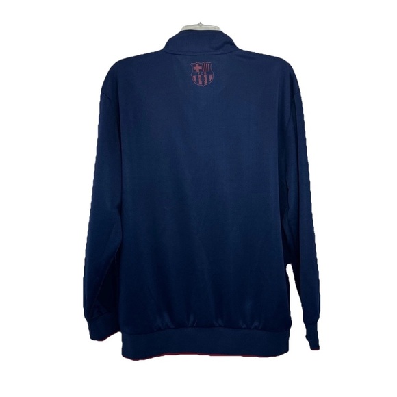 FC Barcelona Navy and Red Track Jacket Men’s XL Blue - Picture 2 of 7